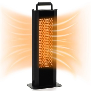 Tangkula 1200W Freestanding Double-Sided Patio Heater Automatic Shut-Off with Handle - 1 of 4