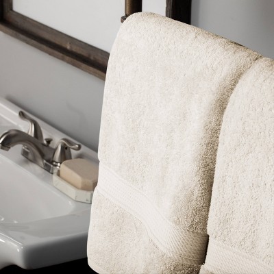 Oversized Cream Egyptian Cotton Washcloth Set