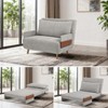 Racxily 3-in-1 Sven Sofa Bed, Upholstered Convertible Sleeper Accent Chair - 3 of 4