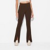 Women's High-Waisted Ribbed Flare Leggings - Wild Fable™ - image 2 of 3