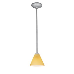 Access Lighting Martini 1 - Light Pendant in  Brushed Steel - 1 of 1