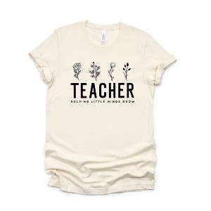 Simply Sage Market Women's Helping Little Minds Grow Short Sleeve Graphic Tee - 1 of 2