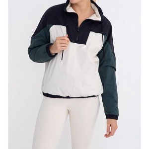 Women's Dash Color Block 1/4 Zip Pullover Jacket - mono b - 1 of 3