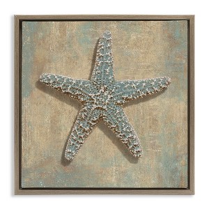 Stupell Industries Starfish Beach Objects Design, 18" x 18" - 1 of 4