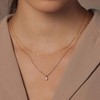 Bearfruit Jewelry Sterling Silver 18k Gold Plated Elayna Two Pre-Layered Opal Set Necklace - 2 of 3