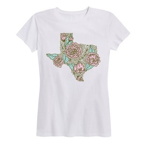 Women's - Country Casuals - Floral Texas Short Sleeve Graphic T-Shirt - 1 of 4