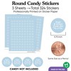 Big Dot of Happiness Dusty Blue Wedding Candy Stickers, Mr & Mrs Wedding Guest Favors, Party Favor Labels, Small Round Candy Stickers - 324 Count - 3 of 4