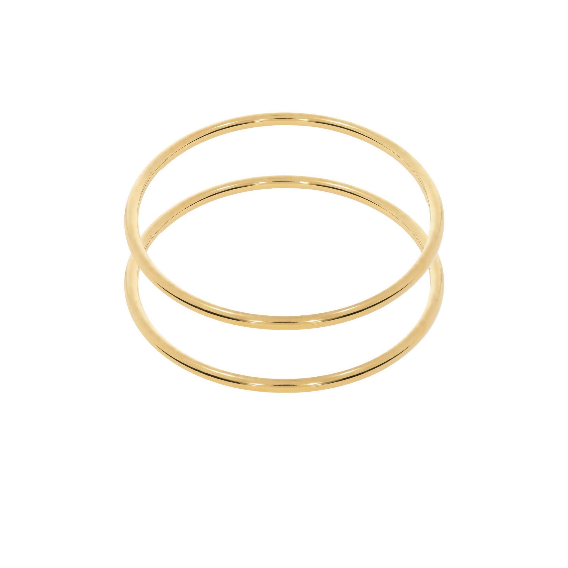 Hey Harper Double Rachel Bangle Bracelet Set - Gold