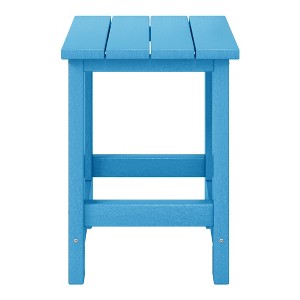 WestinTrends Malibu Kids Outdoor Patio Furniture HDPE Adirondack Square Side Table - 1 of 4
