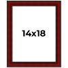 PosterPalooza | Weathered Red Picture Frame - UV Acrylic, Foam Board Backing, Hanging Hardware - 2 of 4
