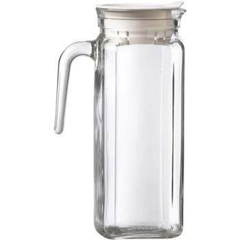 Buy Glass Pitcher With Lid And Handle For Iced Tea 1200ml/41oz Online 