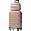 Kumasinova 6Pcs ABS Hardshell Luggage Set,Expandable Travel Suitcase with Lock,12/14/16/20/24/28" Carry-On&Checked Spinner Suitcase Combo - 4 of 4