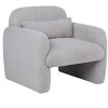 CAVINAS Teddy Fabric Accent Chair with Pillow and Armrests, Cozy Single Sofa Chair for Living Room, Bedroom, Study - 4 of 4