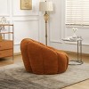 Teddy Fabric Bean Bag Chair with Backrest and Armrests, Foam-Filled Lounge Sofa for Adults and Kids, Cozy Floor Seating-Baofuwish - 3 of 4