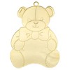 Gloria Duchin Goldtone Teddy Bear Tree Ornament - 2 of 3