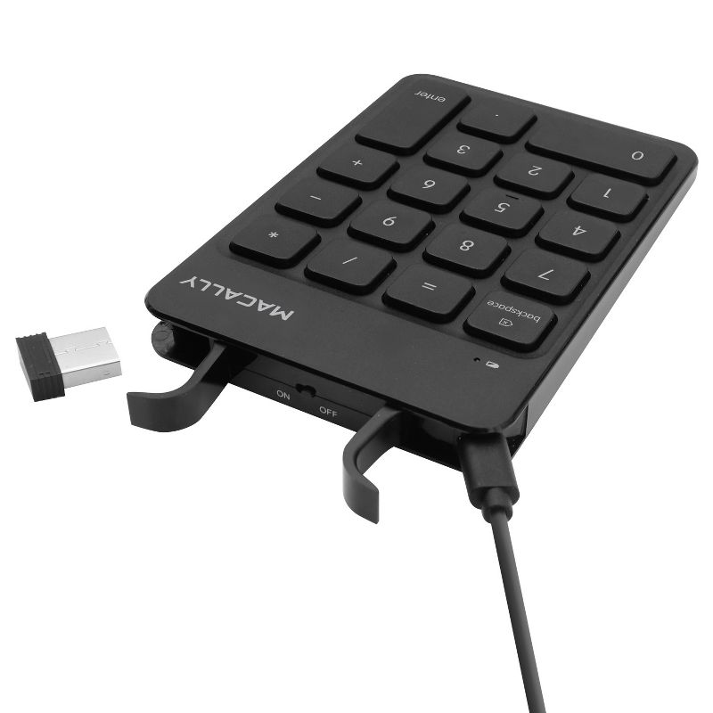 Macally RF Wireless Portable 18 Numeric Keypad Keyboard - 18 Keys, 4 of 8