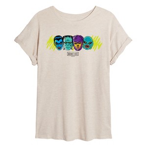 Women's - Universal - Classic Monsters Horizontal Chest Oversized Graphic T-Shirt - 1 of 4
