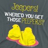 Easter Jeepers Where'd You Get Those Peepers Women's T-Shirt Charcoal - 2 of 4