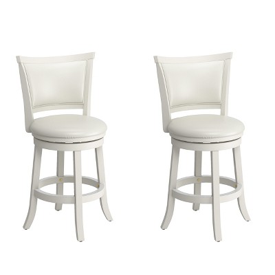 Set of 2 Counter Height Barstools White - CorLiving