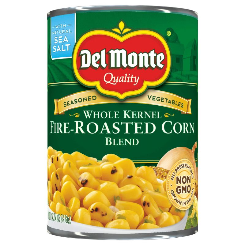 Del Monte Whole Kernel Fire-Roasted Corn Blend 14.5oz, 1 of 8