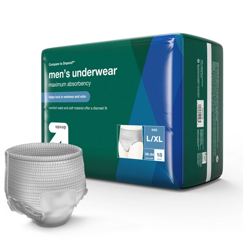Incontinence Underwear for Men - up & up™, 5 of 8