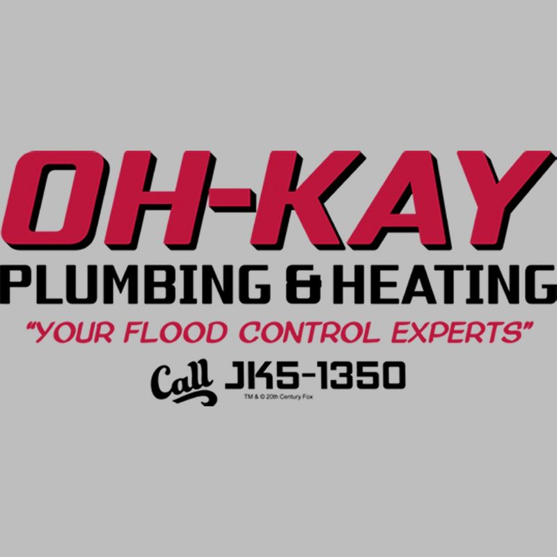 Men's Home Alone Oh-Kay Plumbing & Heating T-Shirt, 2 of 6
