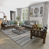 2pc Jovie Gingham Rustic Sofa and Loveseat Set - HOMES: Inside + Out - 2 of 4