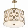 Crystorama Lighting Jennings 5 - Light Pendant in  Aged Brass - 2 of 4