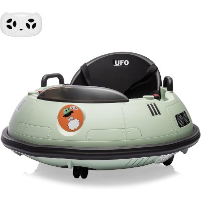 12V Ride-On Bumper Car for Toddlers, Electric Kids Car with Remote Control, Safety Belt, Music, Flashing Lights, 360¡ã Spin