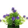 Unique Bargains Realistic Artificial Plants Eucalyptus & Lotus Arrangement Plastic 2.95"x2.95"x7.48" 1 Pcs - 4 of 4