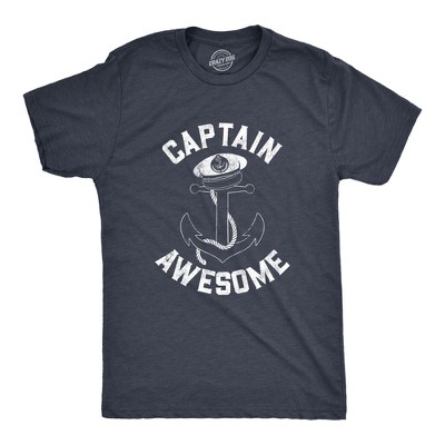 Mens Captain Awesome Tshirt Funny Sarcastic Boating Tee - Crazy Dog Men