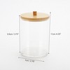 Unique Bargains Acrylic Bamboo Wood Cotton Swab Jar Clear Wood Color 1 Pc - 4 of 4