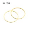 Unique Bargains DIY Craft Brass Hollow Round Jewelry Connecting O-Rings 50 Pcs - 3 of 4