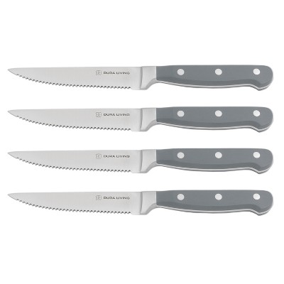 Farberware Full-Tang Triple-Riveted 8-Piece Steak Knife Set, High-Carbon  Stainless Steel, Razor-Sharp Knives with Ergonomic Handle, Kitchen Knives