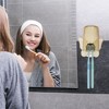 Unique Bargains Cute Bathrooms Wall Mounted Toothbrush Holder 4.33"x3.35" 1 Set - 2 of 4