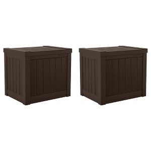 Suncast SS500 22 Gallon Small Resin Outdoor Patio Storage Deck Box - 1 of 4