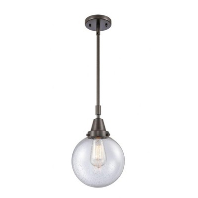 Beacon - 1 Light Stem Hung Mini Pendant In Industrial Style-12.63 Inches Tall and 8 Inches Wide