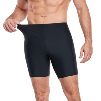 Charmo Men's Thight Swimming Shorts Quick Dry Swim Trunks Elastic Swimwear Boxer Black XL — фото 8