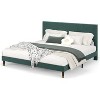 Platform Bed Frame, Modern Queen Bed Frame with Upholstered Headboard and Strong Metal Slats Support, No Boxing Spring Needed - 4 of 4