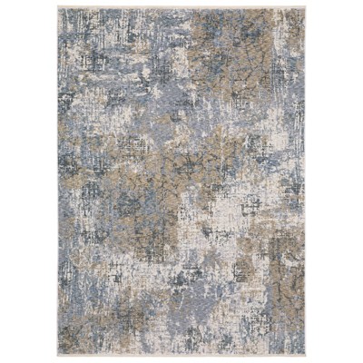 Oriental Weavers Hayden HAY08 Beige / Blue Indoor Area Rug - 6'7" x 9'6"