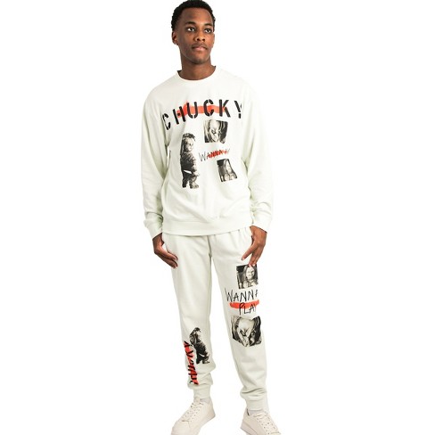 Chucky Wanna Play Adult Sweatshirt Jogger Pants Combo Set - image 1 of 4