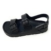 JEFFRICO Boys Comfort Double Buckle Sandals Kids Adjustable Back Strap EVA Water Sandals Slides - 4 of 4