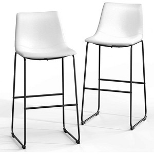 Dreama Retro Side Chair Dining Chair with Metal Legs for Kitchen, Living, Dining Room, Set of 2,The Pop Home - 1 of 4