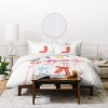 Deny Designs April Lane Art Block Red Monogram J Microfiber Printed Pillow Sham - 4 of 4