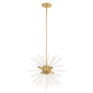 Livex Lighting Utopia 6 - Light Chandelier in  Satin Brass - 1 of 1