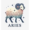 Aries Zodiac Sign Adult Crew Neck Long Sleeve Tee - 2 of 2