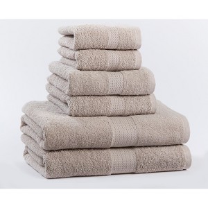 BrylaneHome BH Studio 6 Piece Bath Towel Set - 1 of 3