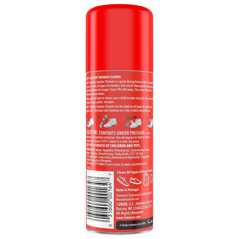 KIWI Quick Dry Sneaker Cleaner Aerosol Spray - 5.5oz, 4 of 8