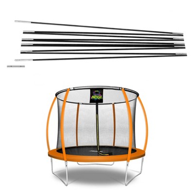 Moxie Fiber Glass Rods Replacement for Top-Ring Enclosure, Fits Moxie Round Trampoline with fully Curved Poles
