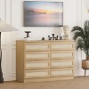 Garvee Rattan Dresser for Bedroom - 8 Spacious Drawers with Elegant Woven Design, Multi-Purpose Usage as Dresser, TV Stand & Entryway Table - 3 of 4